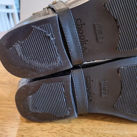 Chooka Signature Rain Riding Boots Tall Rubber Black Size US 6 Women's - Picture 7 of 9